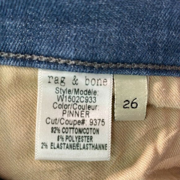 Rag & Bone 26 Skinny Stretch Denim Women's Casual - Picture 9 of 11